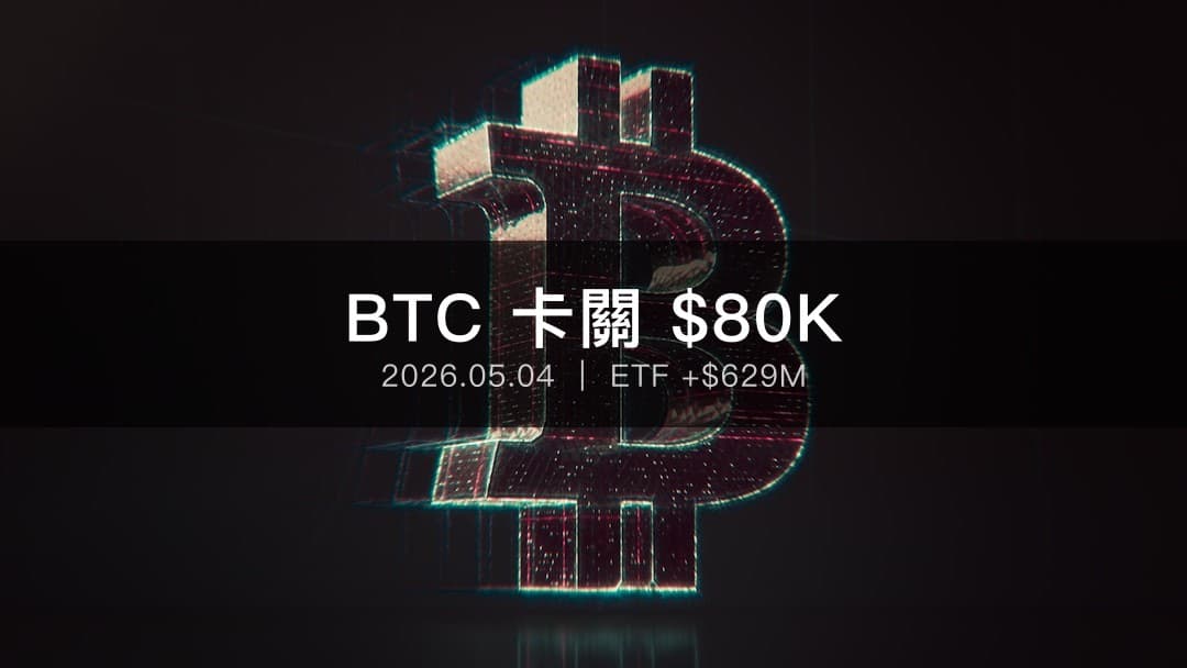 BTC 卡 8 萬美元關卡的加密貨幣每日摘要視覺