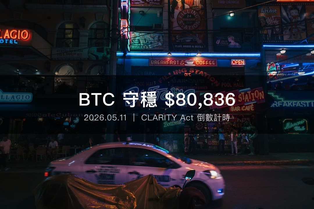 加密貨幣市場觀望氛圍,比特幣 BTC 橫盤整固夜景燈光
