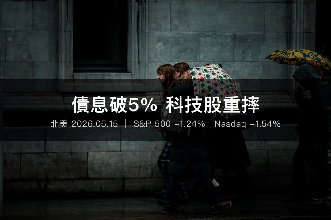 陰天下的華爾街金融區街道,反映美股大跌日的風險規避情緒